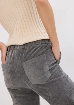 Schlupfhose aus Samt-Cord Damen Hosen|Bekleidung·Kleider