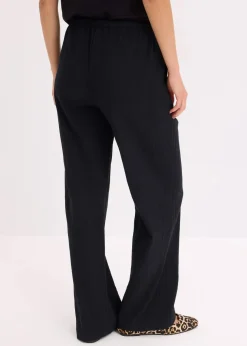 Damen bonprix Hosen|Schlupfhose aus strukturiertem Crinkle