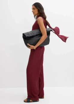 New Schlupfhose aus strukturiertem Viskose-Mix Damen Hosen|Zweiteiler & Sets