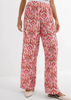 Hot Schlupfhose aus strukturiertem Crêpe Damen Bekleidung·Kleider|Hosen
