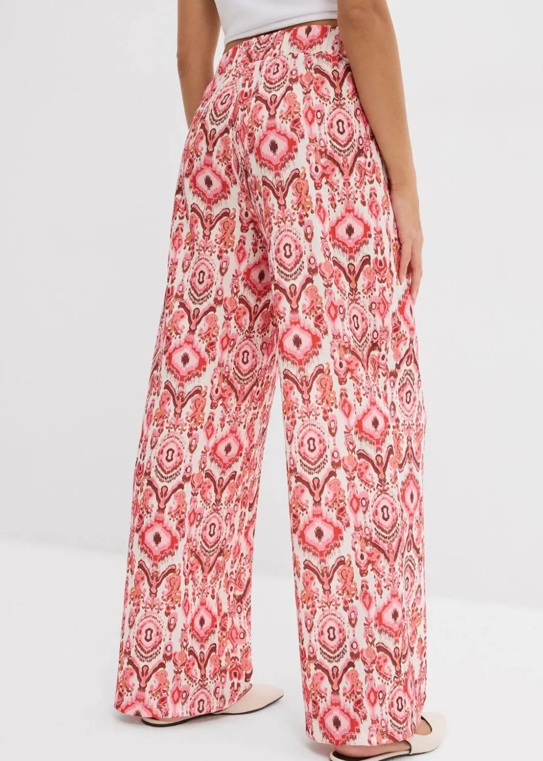 Hot Schlupfhose aus strukturiertem Crêpe Damen Bekleidung·Kleider|Hosen