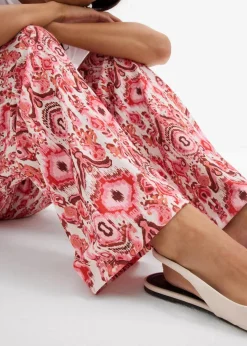 Hot Schlupfhose aus strukturiertem Crêpe Damen Bekleidung·Kleider|Hosen
