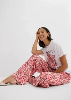 Hot Schlupfhose aus strukturiertem Crêpe Damen Bekleidung·Kleider|Hosen