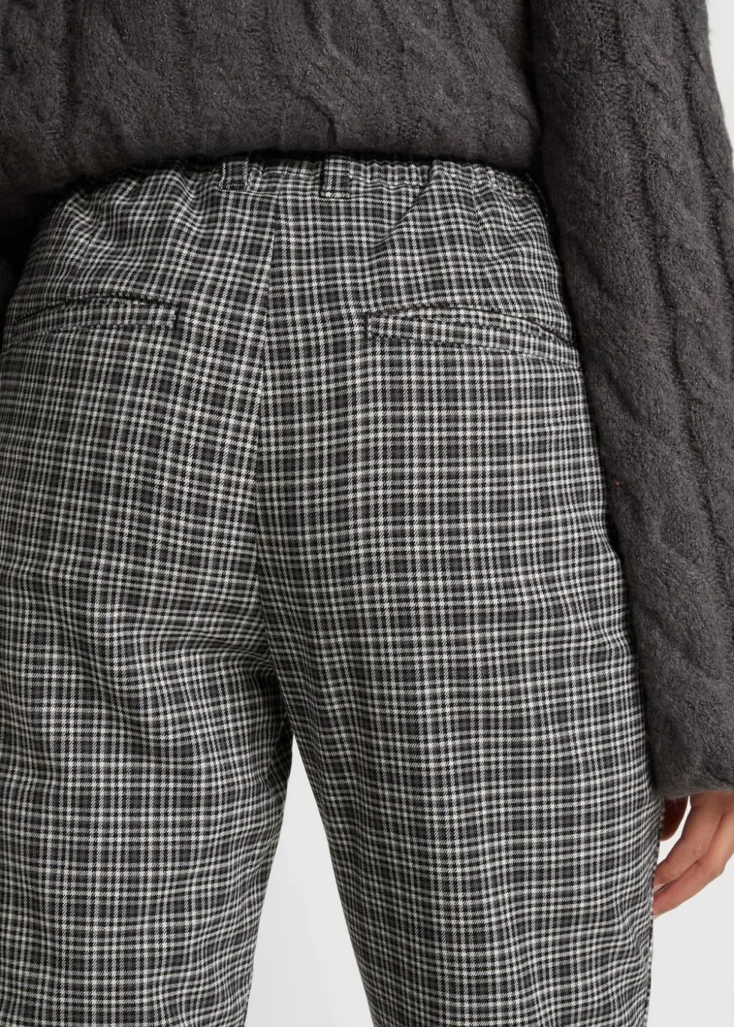 Damen bonprix Bekleidung·Kleider|Nachhaltigere Materialien|Schlupfhose mit Bequembund, kariert