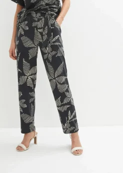Hot Schlupfhose mit Bindeband Damen Bekleidung·Kleider|Hosen