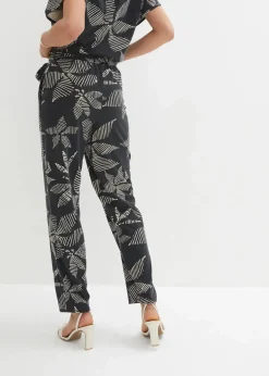 Hot Schlupfhose mit Bindeband Damen Bekleidung·Kleider|Hosen