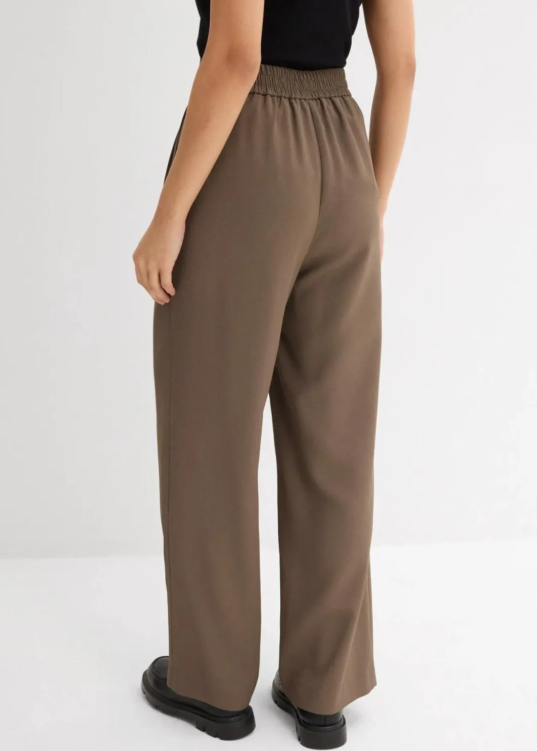 Damen bonprix Hosen|Bekleidung·Kleider|Schlupfhose mit Twill-Struktur