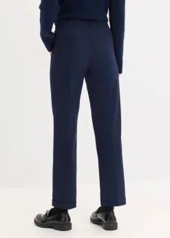 Damen bonprix Bekleidung·Kleider|Hosen|Schlupfhose mit Umschlag