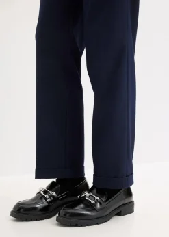 Damen bonprix Bekleidung·Kleider|Hosen|Schlupfhose mit Umschlag