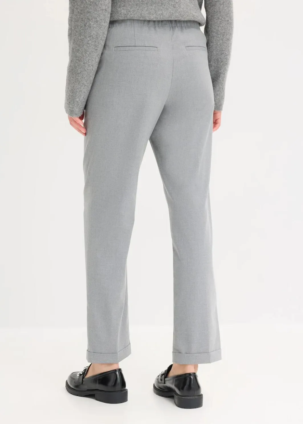 Damen bonprix Hosen|Bekleidung·Kleider|Schlupfhose mit Umschlag