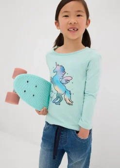 Kinder bonprix Mädchen 2-8 Jahre·Jeans & Hosen|Schlupfjeans Mid Waist, Bequembund