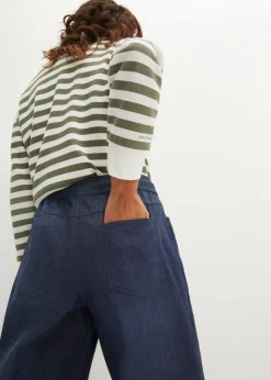 Damen bonprix Jeans|Kurzgrößen|Schlupfjeans, Straight