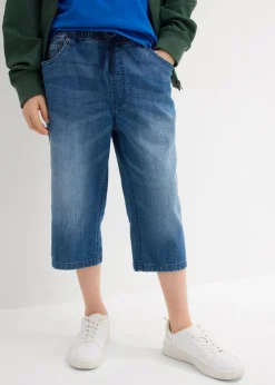 Kinder bonprix Jungen 9-16 Jahre·Shorts|Jungen 9-16 Jahre·Jeans|Schlupf-Jeans-Longbermuda, Slim Fit