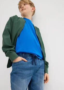 Kinder bonprix Jungen 9-16 Jahre·Shorts|Jungen 9-16 Jahre·Jeans|Schlupf-Jeans-Longbermuda, Slim Fit