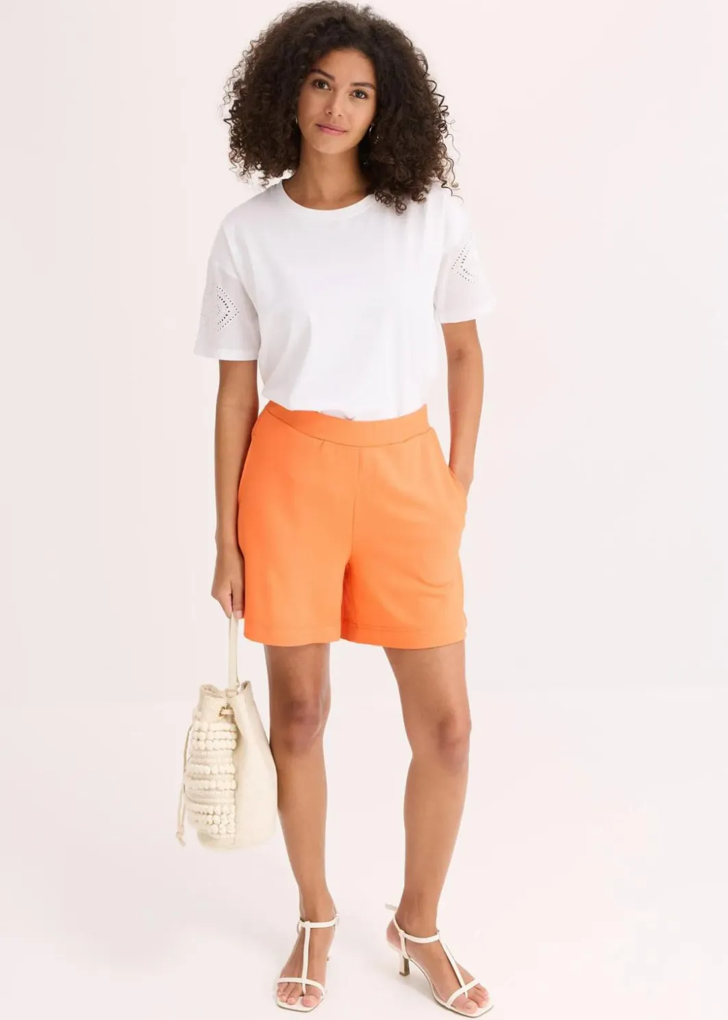 Damen bonprix Bekleidung·Outdoorbekleidung|Bekleidung·Kleider|Schlupf-Shorts aus bequemen Punto di Roma