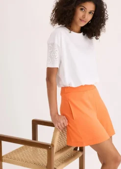 Damen bonprix Bekleidung·Outdoorbekleidung|Bekleidung·Kleider|Schlupf-Shorts aus bequemen Punto di Roma