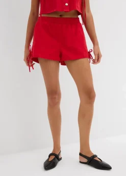 Damen bonprix Nachhaltigere Materialien|Hosen|Schlupf-Shorts aus elastischem Baumwoll-Mix