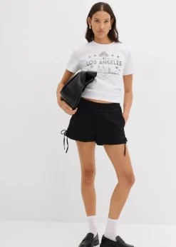 Hot Schlupf-Shorts aus elastischem Baumwoll-Mix Damen Bekleidung·Outdoorbekleidung|Bekleidung·Kleider