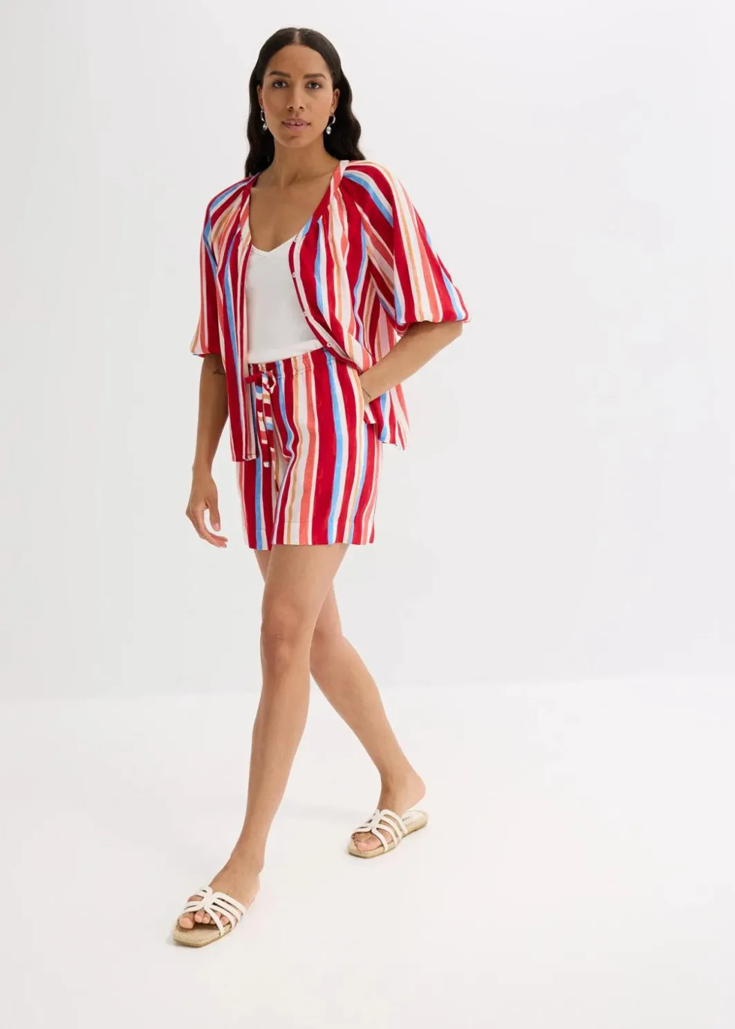 Damen bonprix Bekleidung·Outdoorbekleidung|Bekleidung·Kleider|Schlupf-Shorts aus feiner Viskose