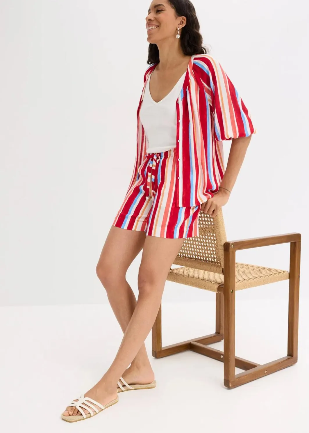 Damen bonprix Bekleidung·Outdoorbekleidung|Bekleidung·Kleider|Schlupf-Shorts aus feiner Viskose
