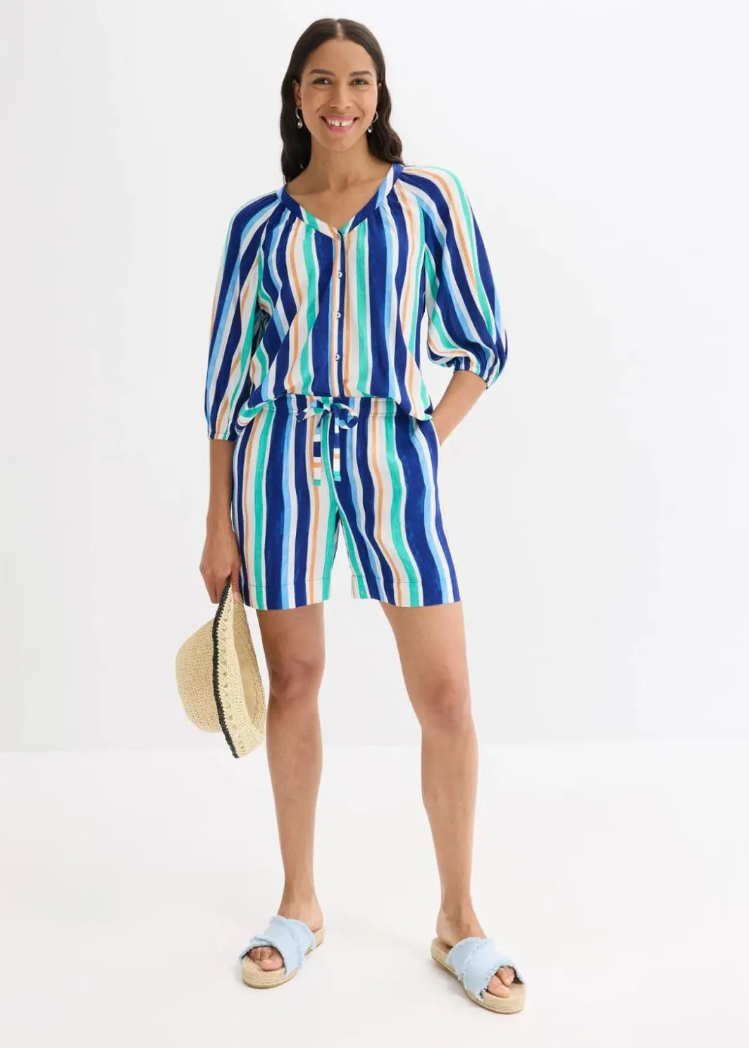 Damen bonprix Nachhaltigere Materialien|Hosen|Schlupf-Shorts aus feiner Viskose