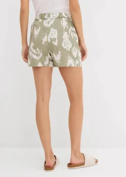 Schlupf-Shorts aus fließender Viskose Damen Nachhaltigere Materialien|Hosen