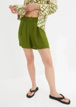 Damen bonprix Bekleidung·Outdoorbekleidung|Bekleidung·Kleider|Schlupf-Shorts aus luftigem Crêpe