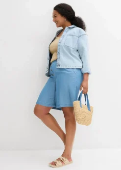 Online Schlupf-Shorts aus Lyocell Damen Bekleidung·Outdoorbekleidung|Bekleidung·Kleider