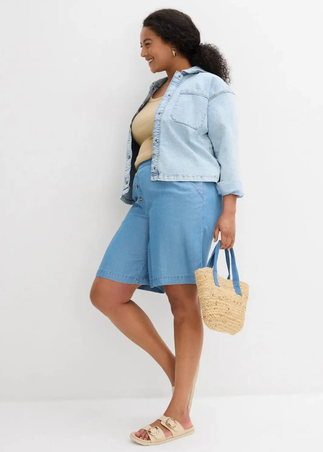 Online Schlupf-Shorts aus Lyocell Damen Bekleidung·Outdoorbekleidung|Bekleidung·Kleider