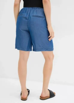 Schlupf-Shorts aus Lyocell Damen Hosen|Shorts