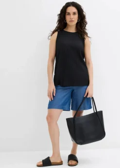 Schlupf-Shorts aus Lyocell Damen Hosen|Shorts