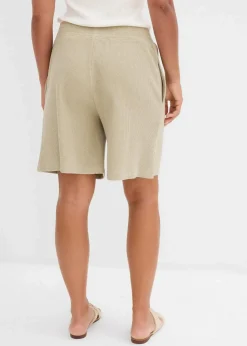 Damen bonprix Hosen|Zweiteiler & Sets|Schlupf-Shorts aus reiner Baumwolle