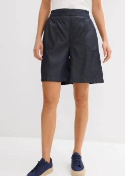 Damen bonprix Bekleidung·Outdoorbekleidung|Bekleidung·Kleider|Schlupf-Shorts mit kühlendem Leinenanteil