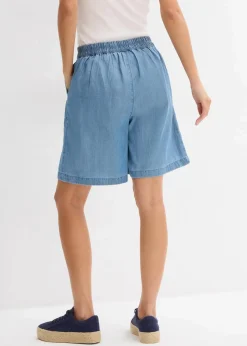 Outlet Schlupf-Shorts mit kühlendem Leinenanteil Damen Hosen|Shorts