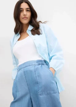 Outlet Schlupf-Shorts mit kühlendem Leinenanteil Damen Hosen|Shorts