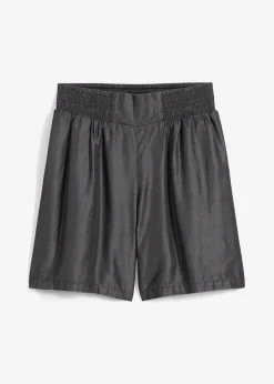 Clearance Schlupf-Shorts mit Smockbund Damen Shorts|Hosen