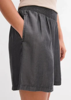 Clearance Schlupf-Shorts mit Smockbund Damen Shorts|Hosen