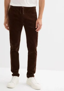 Herren bonprix Große Größen|Hosen|Schlupf-Stretch-Cordhose, Regular Fit
