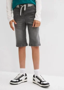 Schlupf-Stretch-Jeans-Bermuda, Regular Fit Kinder Jungen 9-16 Jahre·Shorts|Jungen 9-16 Jahre·Jeans