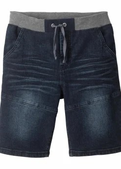 Kinder bonprix Jungen 9-16 Jahre·Jeans|Jungen 9-16 Jahre·Shorts|Schlupf-Stretch-Jeans-Bermuda, Regular Fit