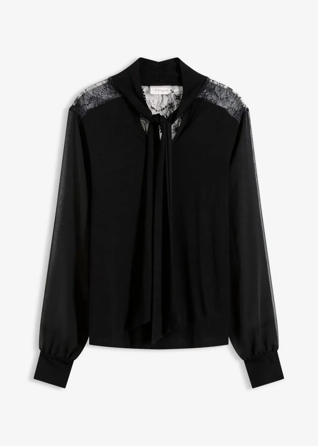 New Schluppenshirt mit Spitze Damen Shirts & Tops