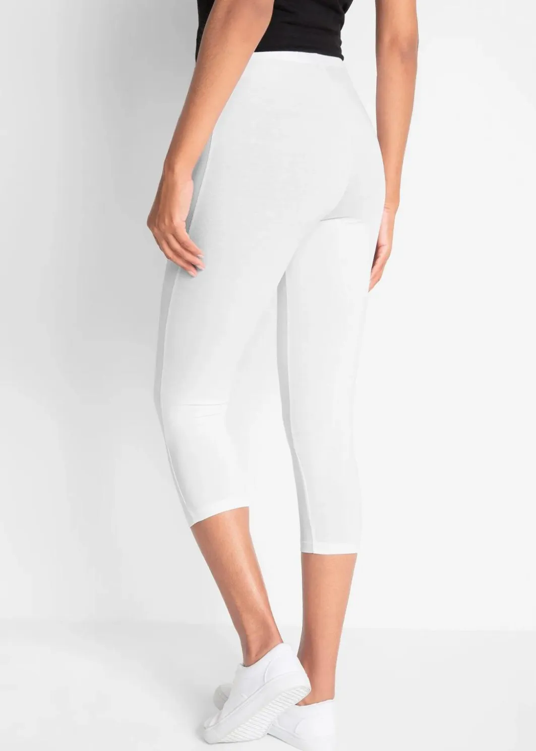 Outlet Schmal geschnittene Capri-Leggings (2er Pack) Damen Hosen|Basics