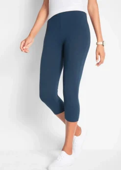 Damen bonprix Hosen|Basics|Schmal geschnittene Capri-Leggings (2er Pack)