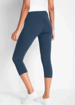 Damen bonprix Hosen|Basics|Schmal geschnittene Capri-Leggings (2er Pack)
