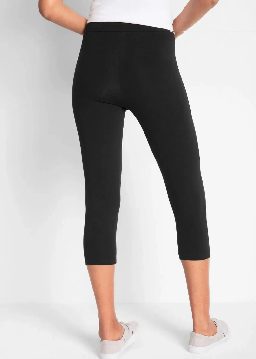 Schmal geschnittene Capri-Leggings (2er Pack) Damen Hosen|Basics
