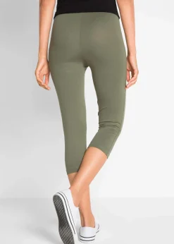 Hot Schmal geschnittene Capri-Leggings (2er Pack) Damen Hosen|Basics
