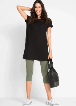 Hot Schmal geschnittene Capri-Leggings (2er Pack) Damen Hosen|Basics
