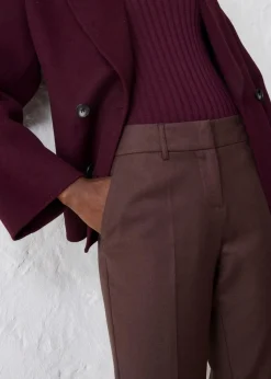 New Schmale Hose mit weichem Wollanteil Damen Bekleidung·Kleider|Hosen