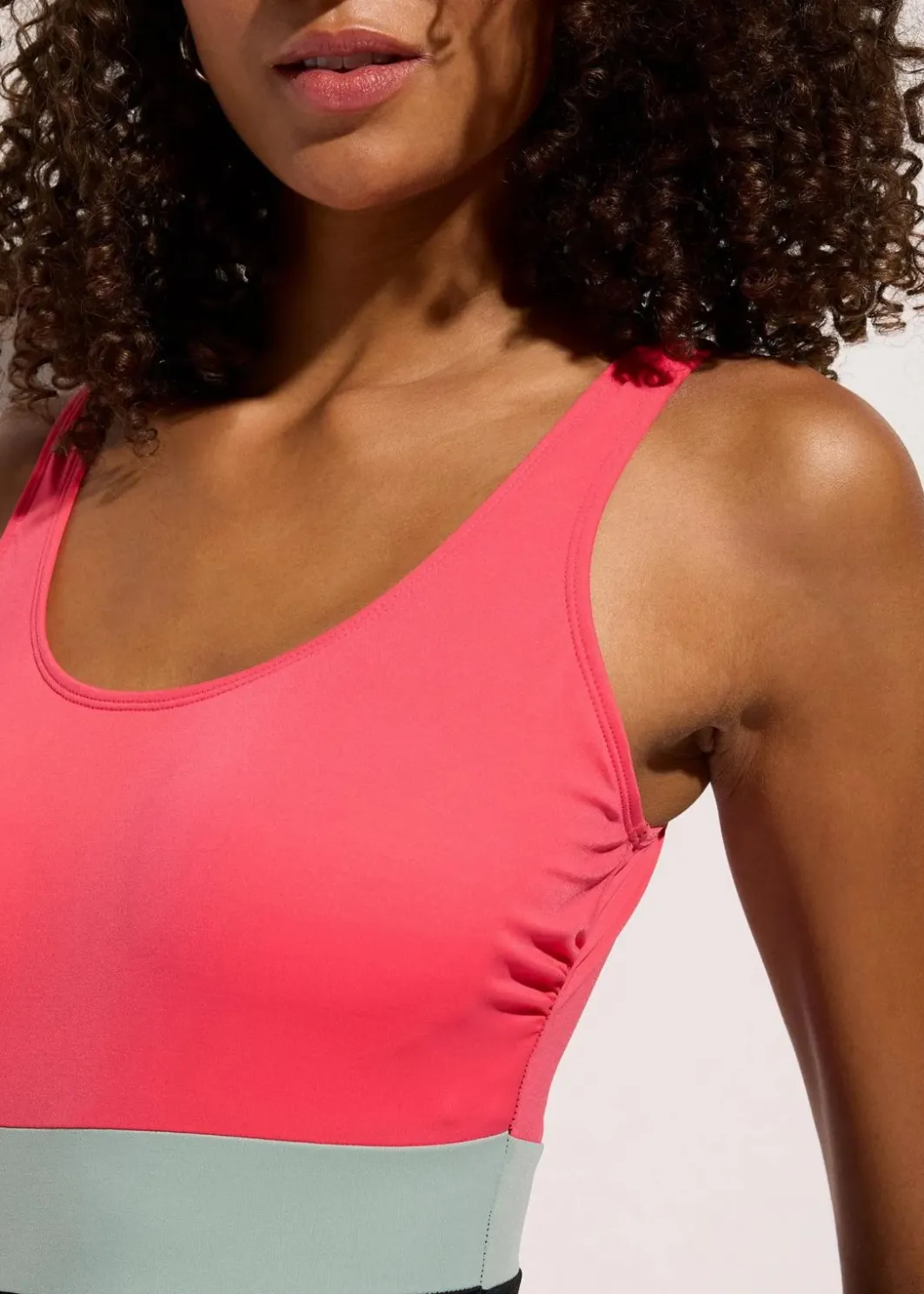 Damen bonprix Sport Bademode|Badeanzüge|Schnelltrocknender Badeanzug mit Colorblocking