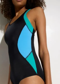 New Schnelltrocknender Sport-Badeanzug mit Racerback Damen Nachhaltigere Materialien|Sport Bademode